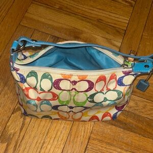 Colorful Patterned Coach Purse